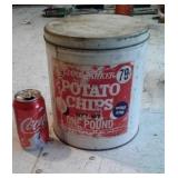 Jane Parker 1 Lb. Potato Chip Tin