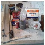 MISC. Tools, T-Square, Bolts, Ball