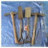 SHOVELS:PICK AXES
