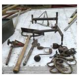 Pulleys, Hand Drill, Pipe Reamer