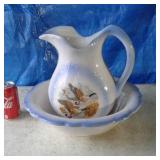 Duck Wash Bowl & Pitcher
