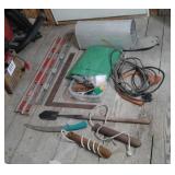 Levels, Tarp, Extension Cords,Mail Box, Window