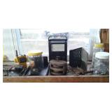 Pulleys, Battery Tester, Nails, Hazard Radio,