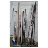 Broom, Arrows, Tension Rods, Walking Sticks