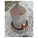 GALVANIZED CHICKEN FEEDER