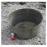 Large galvanized wash Tub
