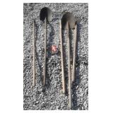 SHOVELS:RAKE:HAY FORKS