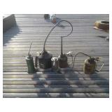 OIL CANS INCLUDING JOHN DEERE