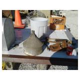 Tools,, Brass, Funnel With Scren