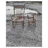2 ROCKING CHAIRS Need work