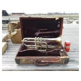 Be Olds  & Sons Trumpet With Stone Hard Case,