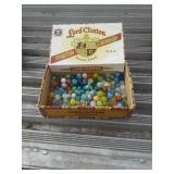 CIGAR BOX FULL MARBLES