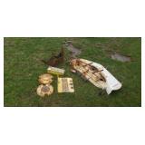 Ridding lawn mower parts.