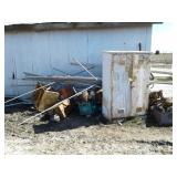 Metal scrap Pile steel ALUMINUM  copper.