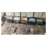 5 junk batteries