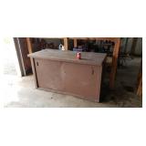 Metal storage cabinet/workbench