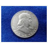 1961 FRANKLIN SILVER HALF DOLLAR