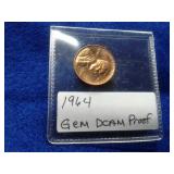 1964 GEM DCAM PROOF PENNY