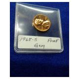 1968-S GEM PROOF PENNY