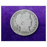 1909 O Barber Silver Half Dollar