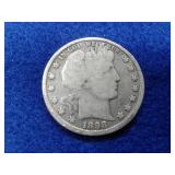 1898 BARBER SILVER HALF DOLLAR
