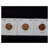 3 Collectible BU Pennies