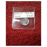 2000-D GEM BU DIME