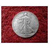 1945 WALKING LIBERTY SILVER HALF DOLLAR