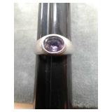 SZ.11 STERLING SILVER RING 5.8GRAMS