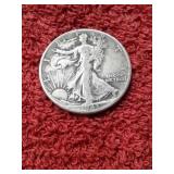 1943-D WALKING LIBERTY SILVER HALF DOLLAR