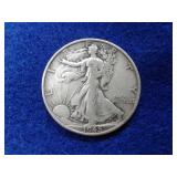 1945-S WALKING LIBERTY SILVER HALF DOLLAR