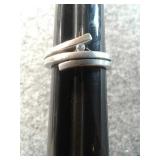 SZ.9 STERLING SILVER RING 6.6GRAMS