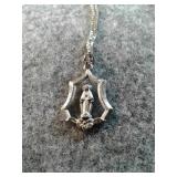 STERLING SILVER RELIGIONS PENDANT&NECKLACE