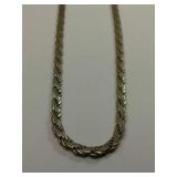 STERLING SILVER ITALY NECKLACE 19.3GRAMS