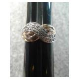 SZ.8 STERLING SILVER RING 5.2GRAMS