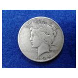 1934-D PEACE SILVER DOLLAR