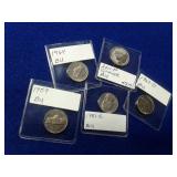 5 COLLECTIBLE BU COINS