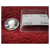 1981-S PROOF DCAM QUARTER