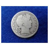 1902-O BARBER SILVER HALF DOLLAR