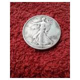 1943 WALKING LIBERTY SILVER HALF DOLLAR