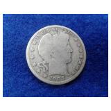 1907 BARBER SILVER HALF DOLLAR