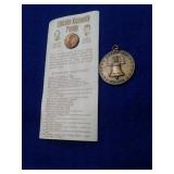 LINCOLN KENNEDY PENNY & BICENTENNIAL PENDANT