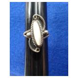 SZ.4.5 STERLING SILVER RING 2.3GRAMS