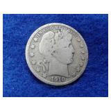 1910-S BARBER SILVER HALF DOLLAR