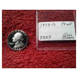 1973-S PROOF GEM DCAM QUARTER