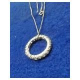11" STERLING SILVER NECKLACE 5.2GRAMS