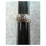 SZ.6.5 STERLING SILVER RING 7.7GRAMS