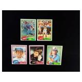 5 Baseball Cards