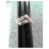 SZ.6 STERLING SILVER RING 3.6GRAMS