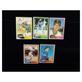 5 Baseball Cards